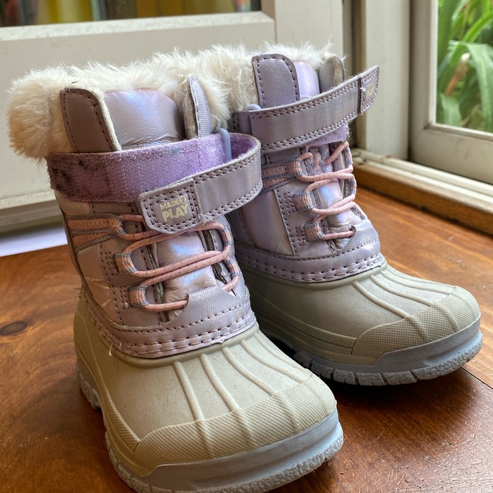 Baby Stride Rite Frost Trek snow boots size 5
